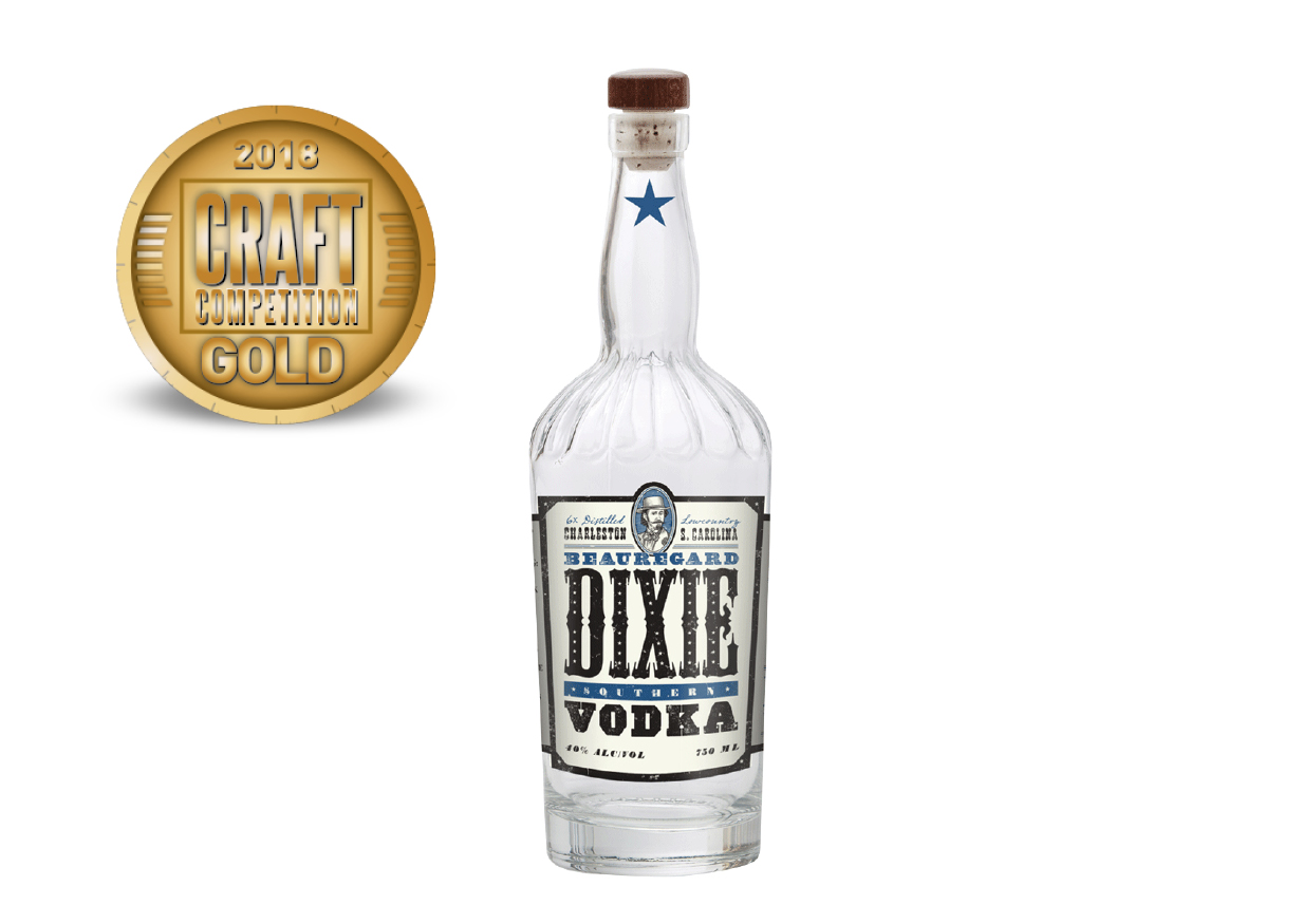 Beauregard Dixie Southern Vodka Six Times Distilled